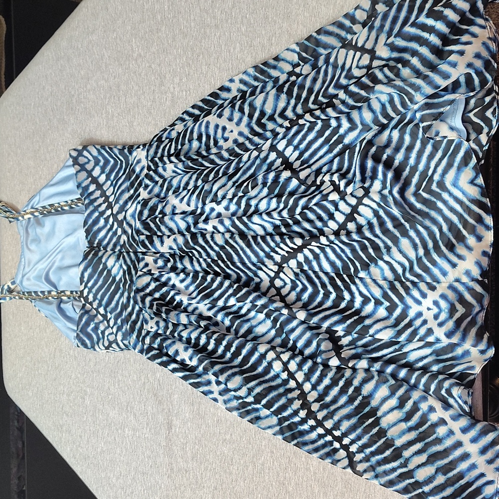 CALVIN KLEIN- WOMENS SLEEVELESS RUFFLE DRESS 👗👗 - Picture 6 of 15
